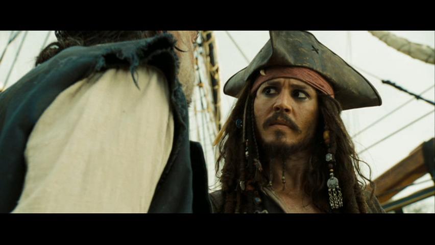 Jack! The ship's gone! Johnny Depp as Captain Jack Sparrow
